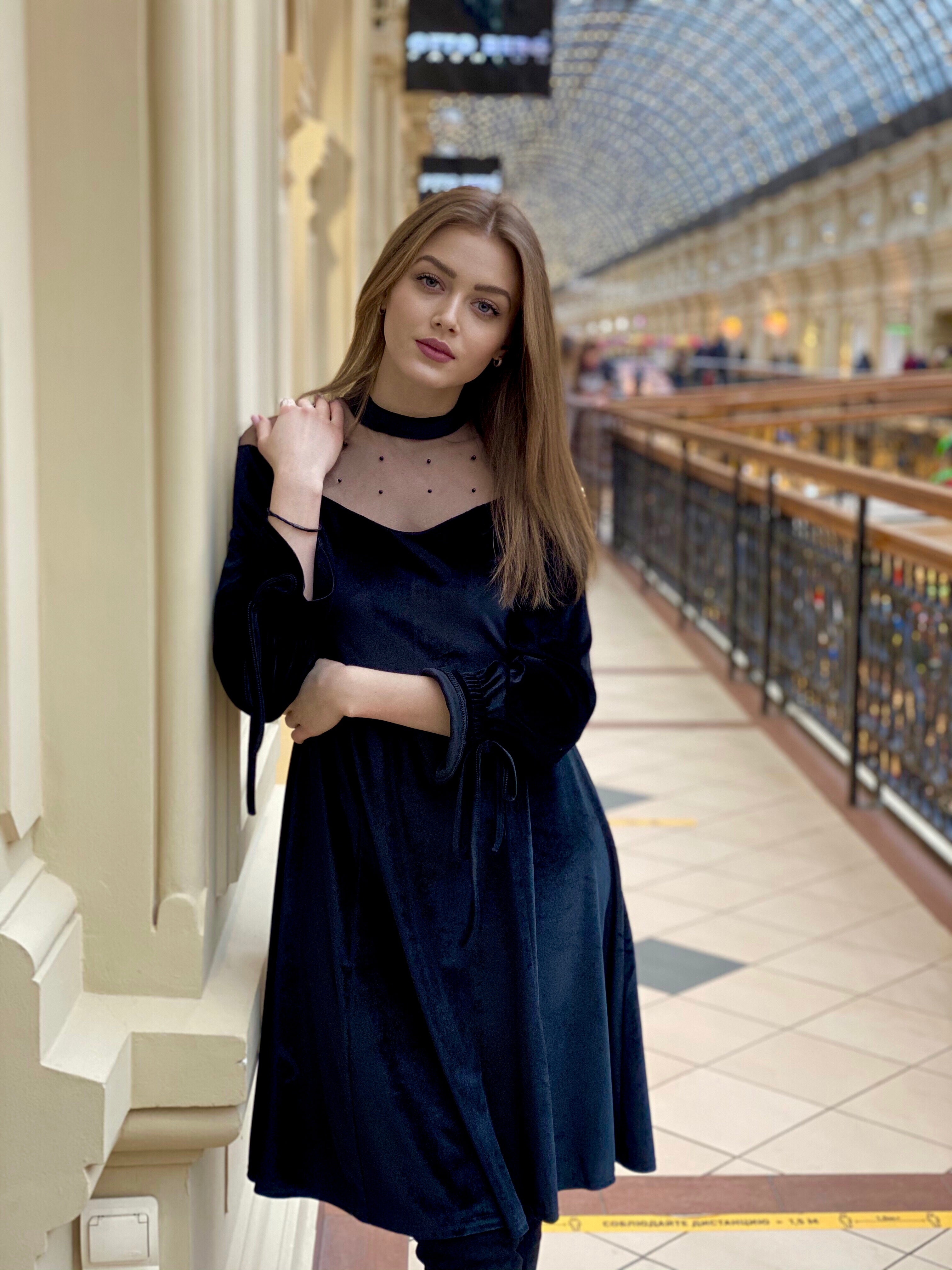 Lace O-Neck High-Waist Tie A-Line Dress - LEPITON