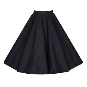 Swing High-Waist Cotton A-Line Skirt - LEPITON