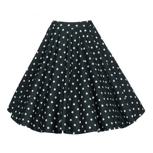 Swing High-Waist Cotton A-Line Skirt - LEPITON