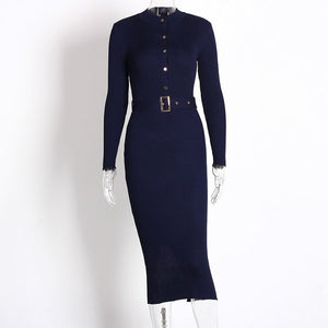 Knitted Pencil Midi Dress - LEPITON