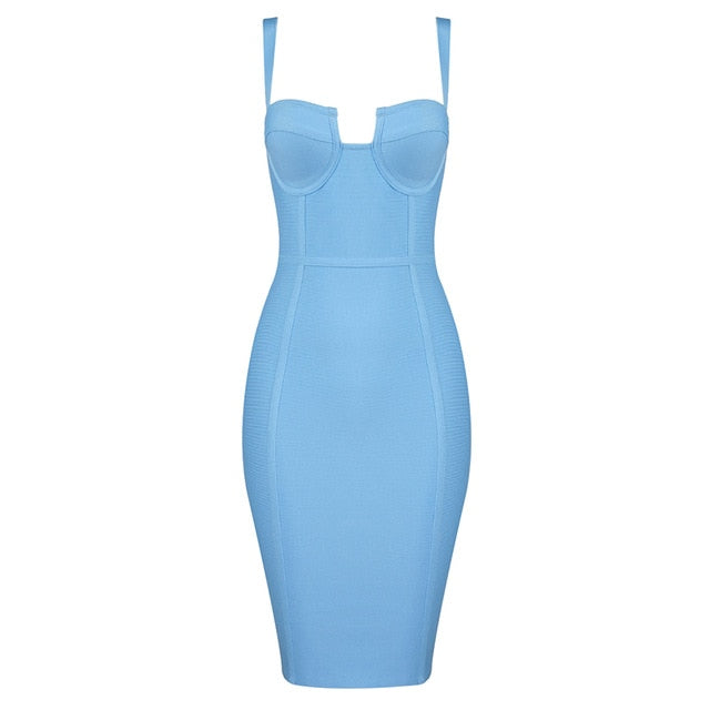 Rayon Bandage Party Dress - LEPITON