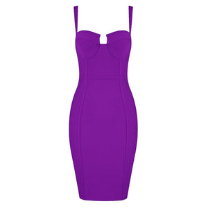 Rayon Bandage Party Dress - LEPITON