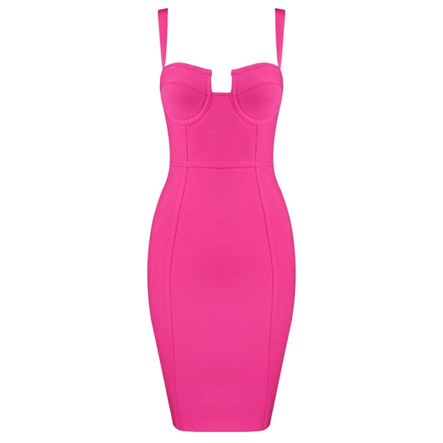 Rayon Bandage Party Dress - LEPITON