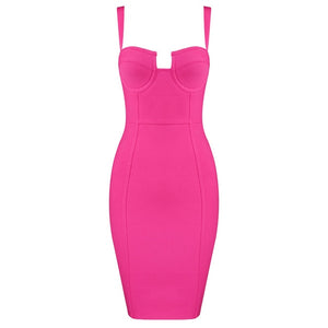 Rayon Bandage Party Dress - LEPITON