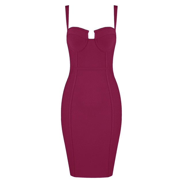 Rayon Bandage Party Dress - LEPITON