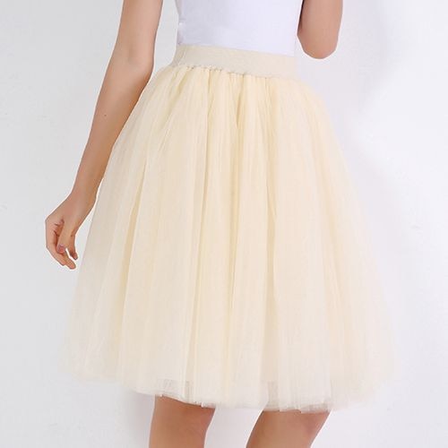 Puffy Five-Layer Tulle Skirt - LEPITON