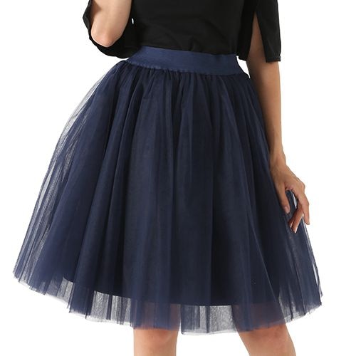 Puffy Five-Layer Tulle Skirt - LEPITON