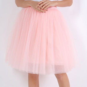 Puffy Five-Layer Tulle Skirt - LEPITON