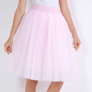 Puffy Five-Layer Tulle Skirt - LEPITON