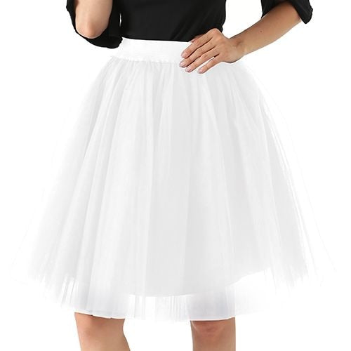 Puffy Five-Layer Tulle Skirt - LEPITON