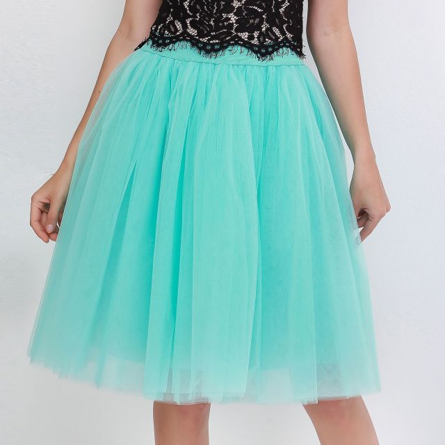 Puffy Five-Layer Tulle Skirt - LEPITON