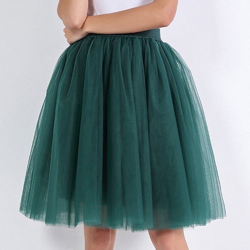 Puffy Five-Layer Tulle Skirt - LEPITON