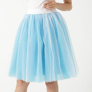 Puffy Five-Layer Tulle Skirt - LEPITON