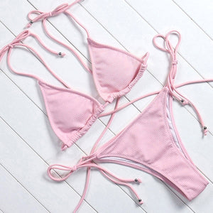 Pink String Micro Bikini - LEPITON