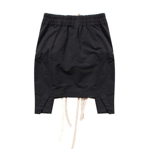 High-Waist Patchwork Asymmetrical Mini Skirt - LEPITON