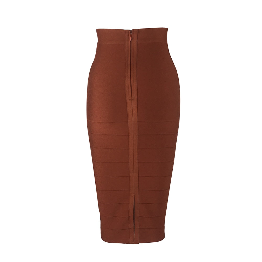 Vintage Bandage Midi Skirt - LEPITON