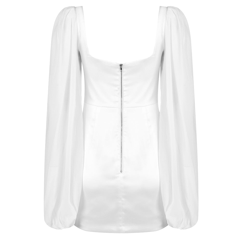 Long Sleeve Backless Designer Dress - LEPITON