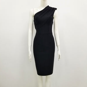 One-Shoulder Bodycon Bandage Dress - LEPITON