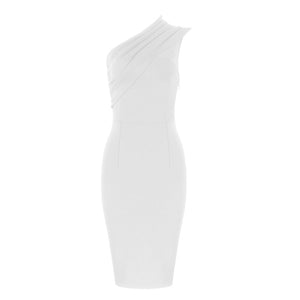 One-Shoulder Bodycon Bandage Dress - LEPITON