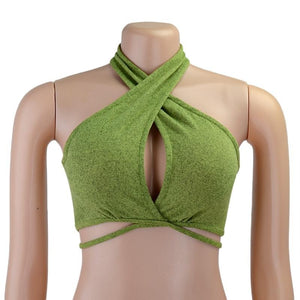 Bandage Halter Crop Top - LEPITON