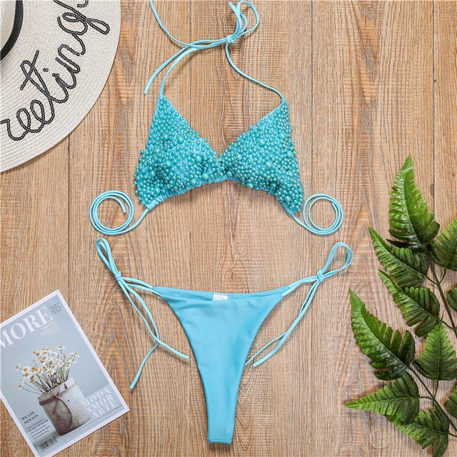 Pearl Push-Up Bikini Set - LEPITON