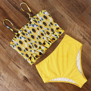 Bandeau High-Waist Bikini Set - LEPITON