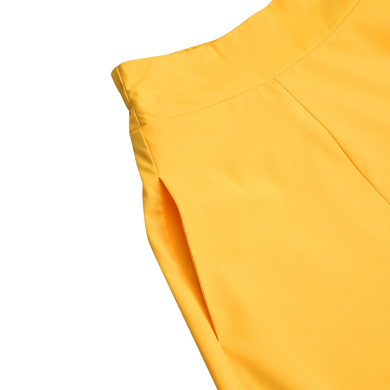 High-Waist Solid A-line Maxi Skirt - LEPITON