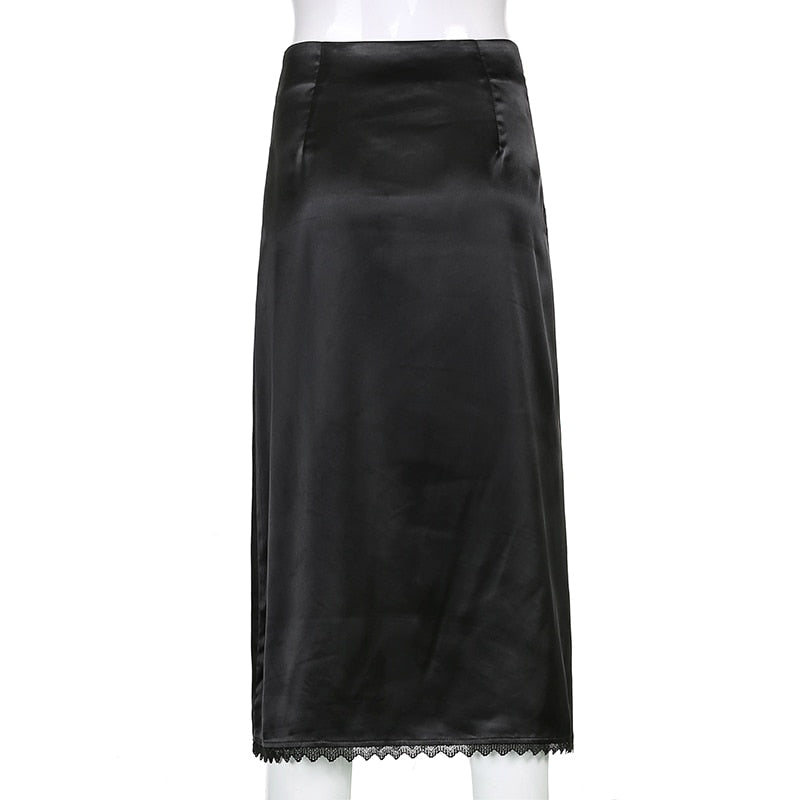 Retro Straight High-Waisted Skirt - LEPITON