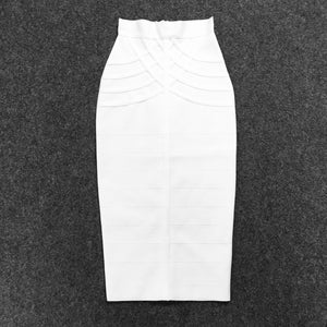 Vintage Bandage Midi Skirt - LEPITON