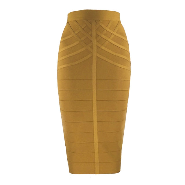 Vintage Bandage Midi Skirt - LEPITON