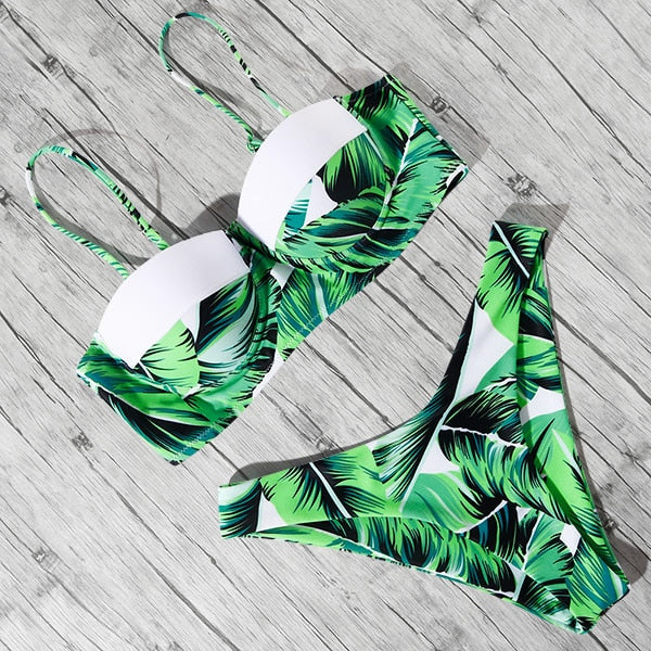 Bandeau Push Up Bikini - LEPITON