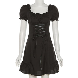 Elegant Bow Silk Mini Dress - LEPITON