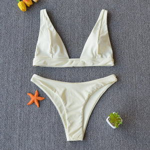 Push-Up Solid Bikini - LEPITON