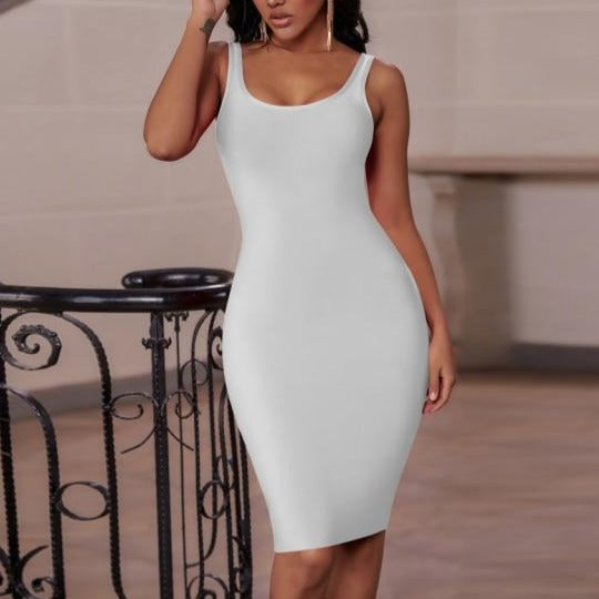 Quality Sleeveless Bodycon Evening Dress - LEPITON