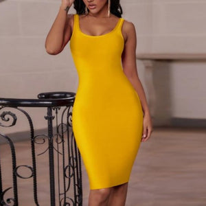 Quality Sleeveless Bodycon Evening Dress - LEPITON