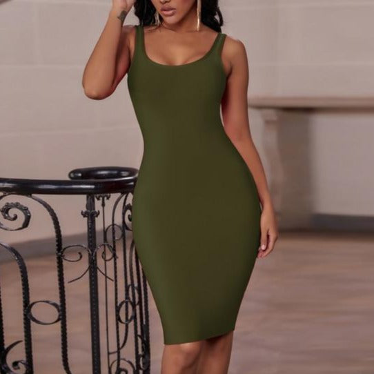 Quality Sleeveless Bodycon Evening Dress - LEPITON