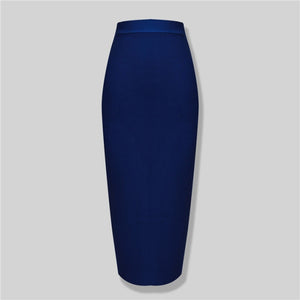 13 Colors Knee Length Elastic Pencil Skirts - LEPITON