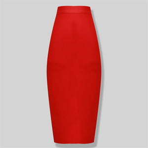 13 Colors Knee Length Elastic Pencil Skirts - LEPITON