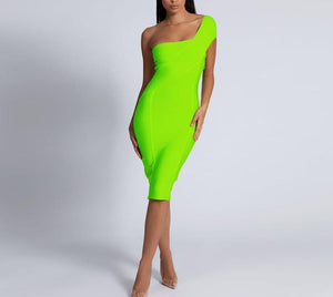 Classy One Shoulder Bandage Bodycon Dress - LEPITON