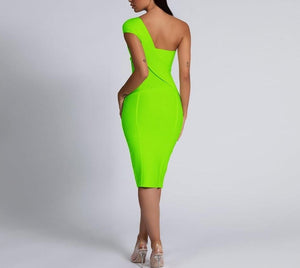 Classy One Shoulder Bandage Bodycon Dress - LEPITON