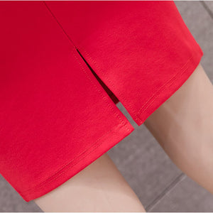 High-Waist Slim Pencil Skirt - LEPITON