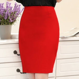 High-Waist Slim Pencil Skirt - LEPITON